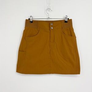 Title Nine Recycled Clamber 2.0 Hiking Skort in Gold